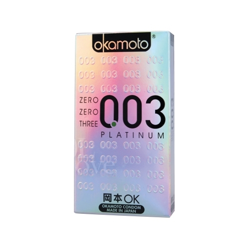 OKAMOTO 日本岡本｜003 極薄白金保險套 10入｜超商取貨 隱密包裝