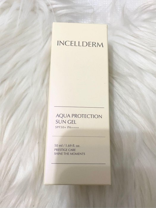 ￼INCELLDERM 인셀덤 映皙美 伊秀美 力曼 輕透防曬乳50ml AQUA SUN GEL 輕透防曬乳  透亮BB霜