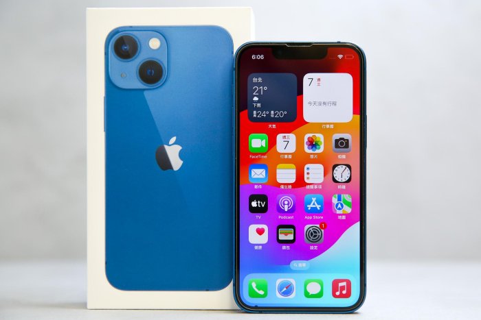 【台南橙市3C】Apple iPhone 13 mini 256G 256GB 藍 iOS 17.6.1 電池85% 二手 蘋果手機 #97120