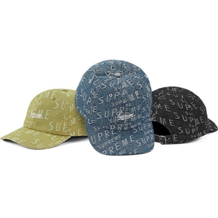 日貨代購CITY】 Supreme Warp Jacquard Logos Denim 6-Panel