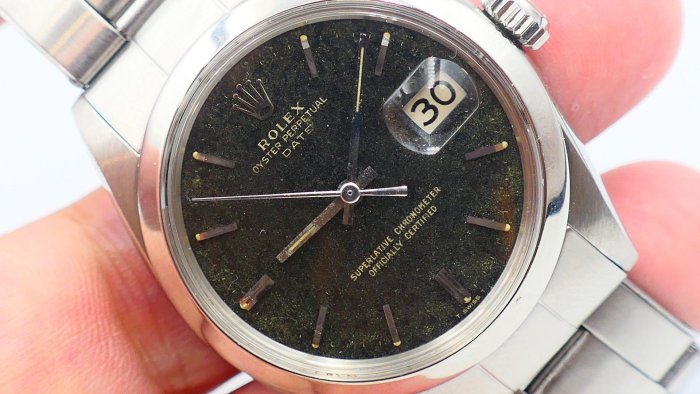 【美好時光】極罕見GILT TROPICAL瀝架面鉚釘帶1966年份ROLEX 1500有保單自動上鍊機械錶1601 16014 1501參考