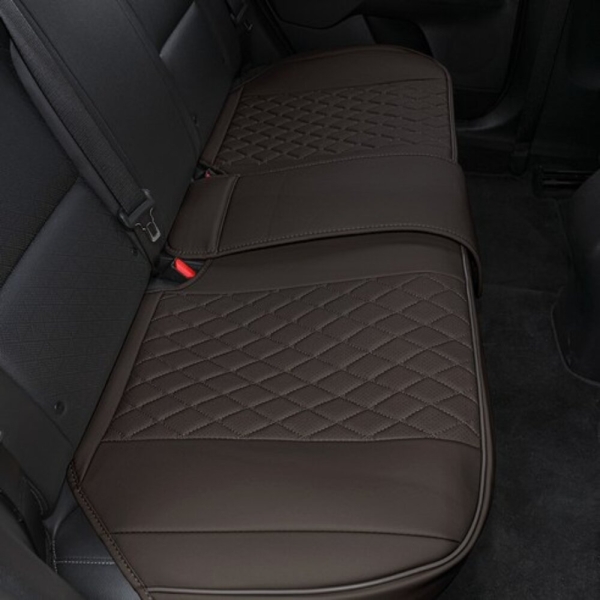 DAEHAN AUTOMOBILE 汽車後座椅套 防染皮革 中大型, 黑色 1個(含收納袋)