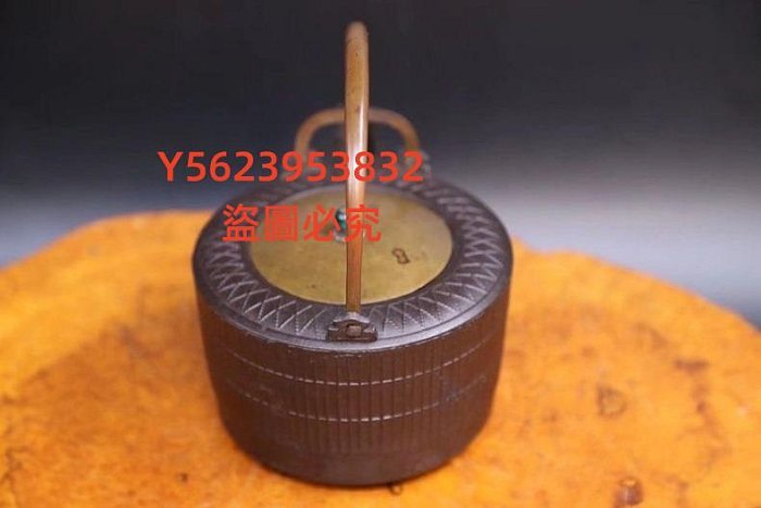 明治時代《鐵檜垣紋燗鍋鐵銚子》 日本茶道具日本金工鑄鐵制鐵壺
