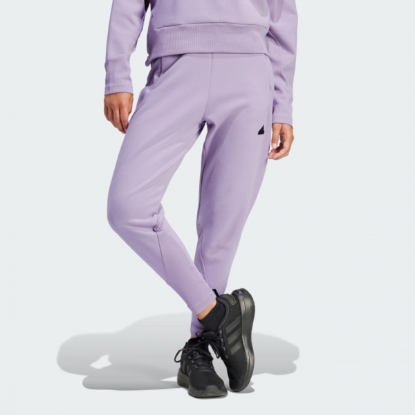 ADIDAS 長褲 Z.N.E. WINTERIZED 紫色 刷毛 吸排 運動長褲 女 IS4334