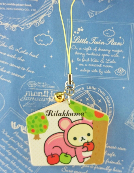 【震撼精品百貨】Rilakkuma San-X 拉拉熊懶懶熊~御守吊飾 松鼠 粉