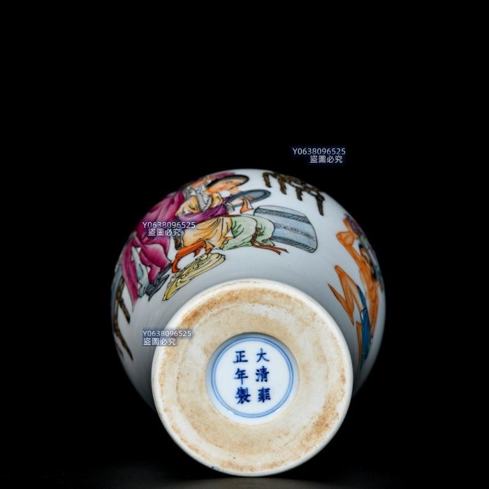 清雍正粉彩鍾馗嫁妹人物故事紋梅瓶；22x14；879009879ggd 五彩青花琺瑯