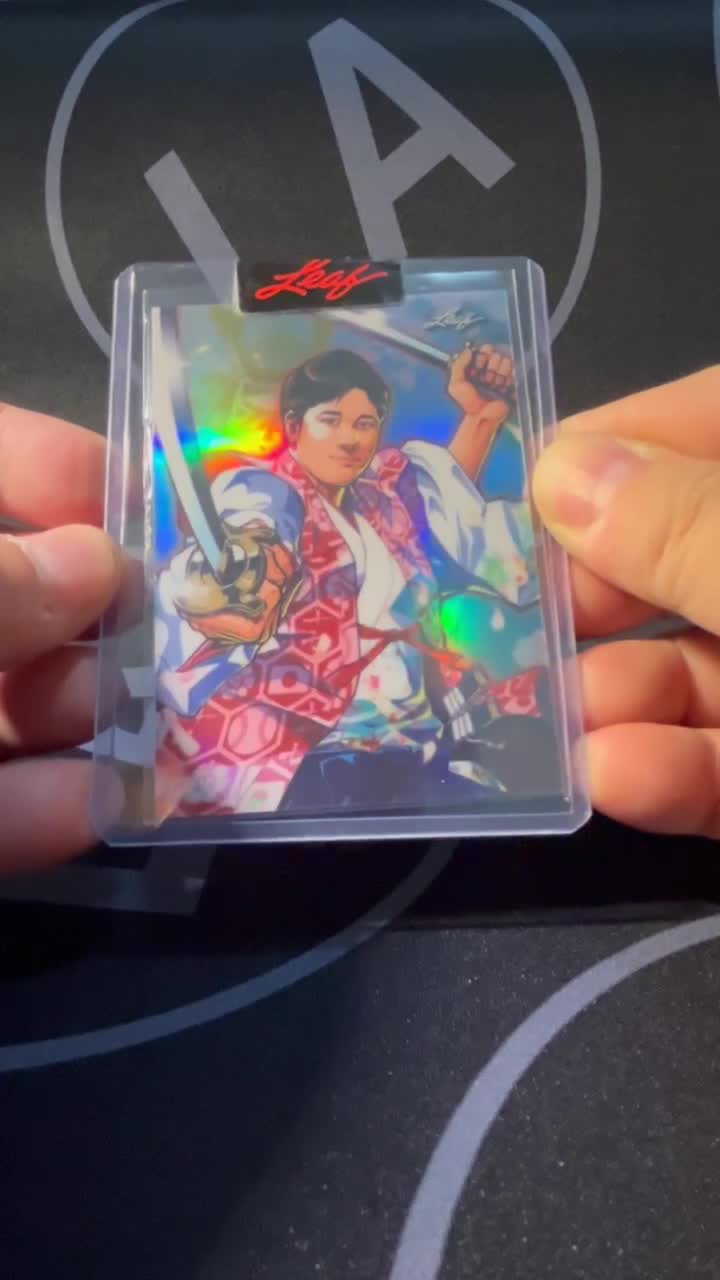 低價起標| 二刀流武士風金屬炫彩亮🔥持續漲】大谷翔平限2689 Leaf