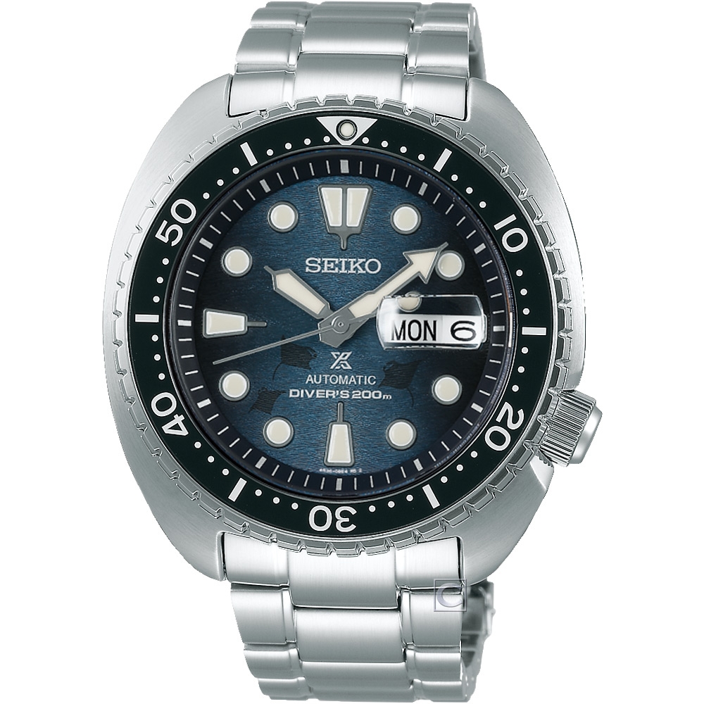 SEIKO 精工PROSPEX 魔鬼魚海龜王200米潛水機械錶(4R36-06Z0H
