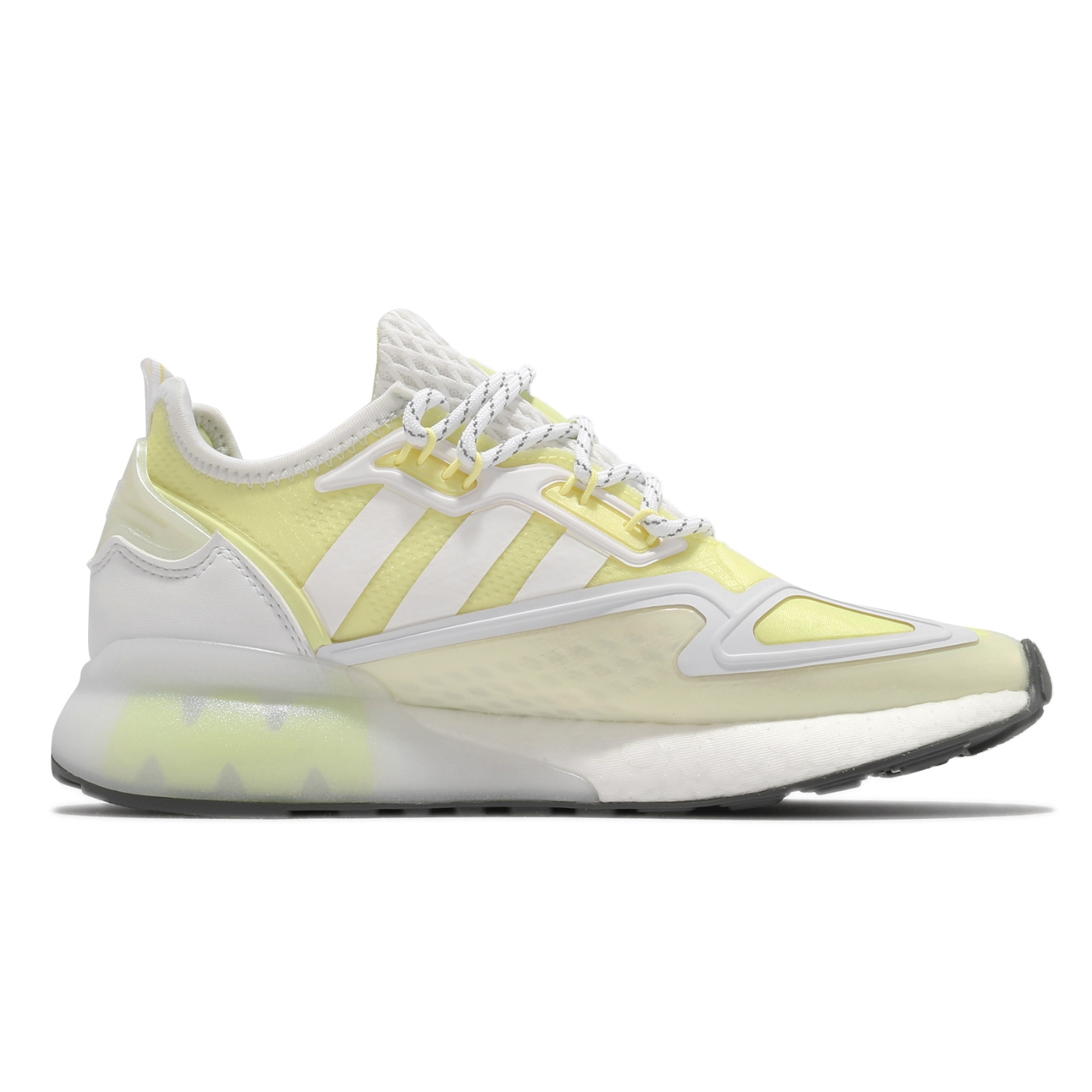 adidas 休閒鞋ZX 2K BOOST 運動女鞋愛迪達輕量透氣舒適避震穿搭黃白