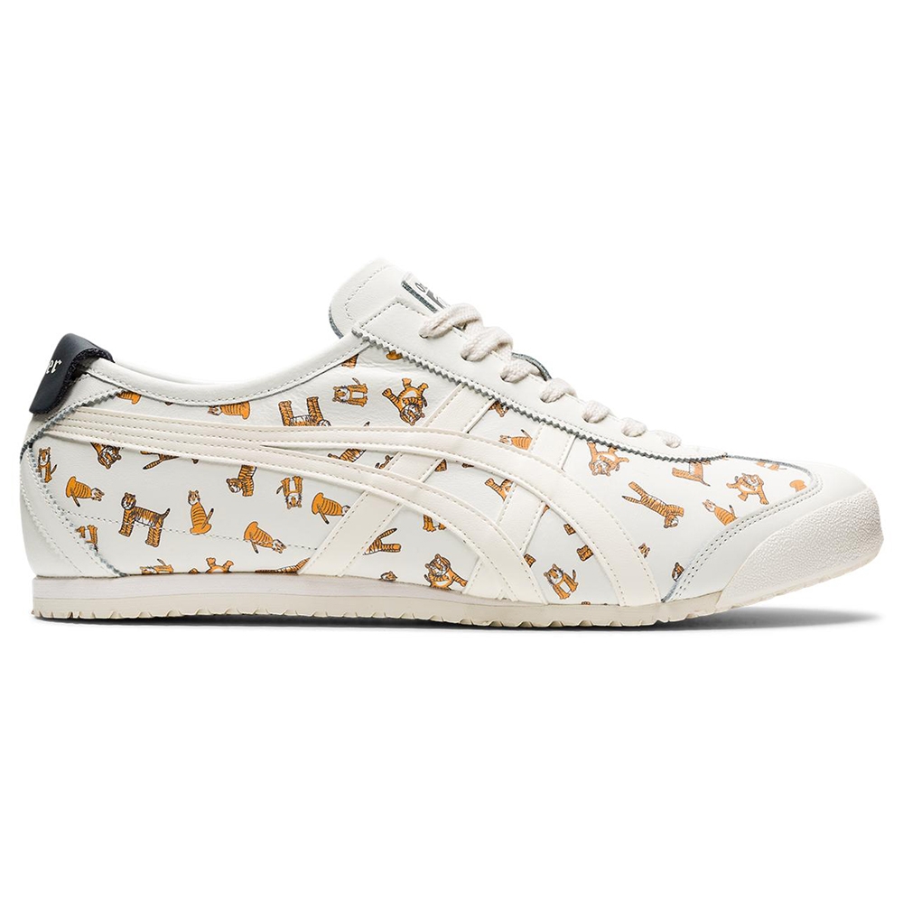 Onitsuka Tiger】鬼塚虎官方旗艦店MEXICO 66 老虎塗鴉休閒鞋白色