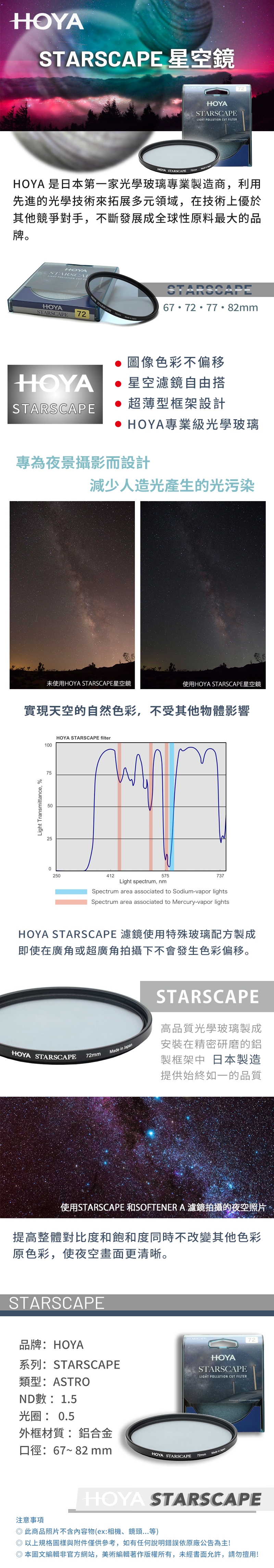 HOYA STARSCAPE - 詳情1