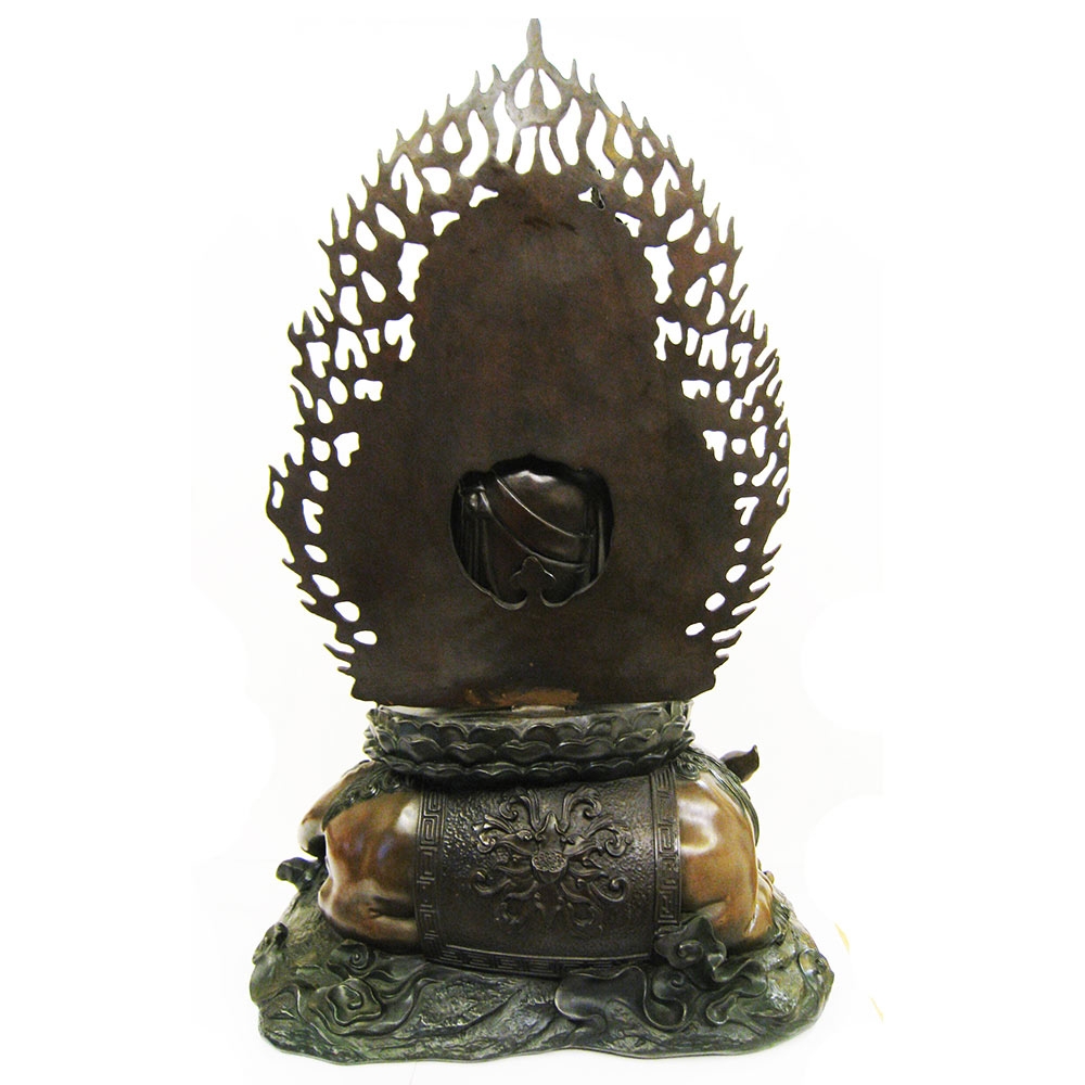 銅制 神獣 諦聴 地蔵王菩薩坐騎 仏壇の置物 美品 地藏王菩薩銅雕坐騎-諦聽| 觀世音菩薩| Yahoo購物中心