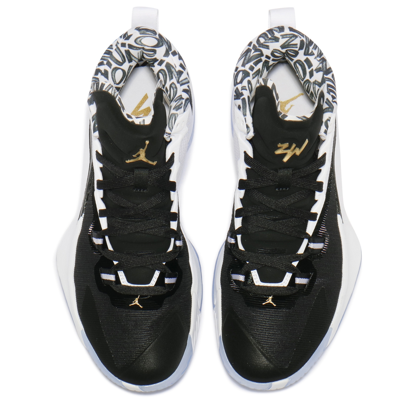 Nike 籃球鞋Jordan Zion 1 PF 運動男鞋喬丹明星款避震包覆球鞋穿搭黑白 
