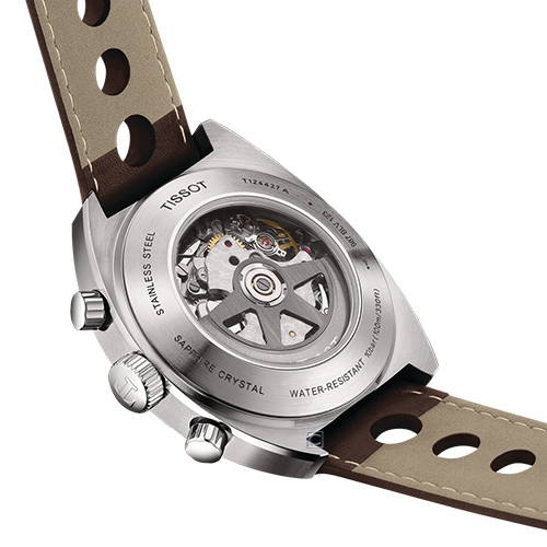 TISSOT 天梭官方授權Heritage 1973系列復刻計時機械錶(T1244271604100