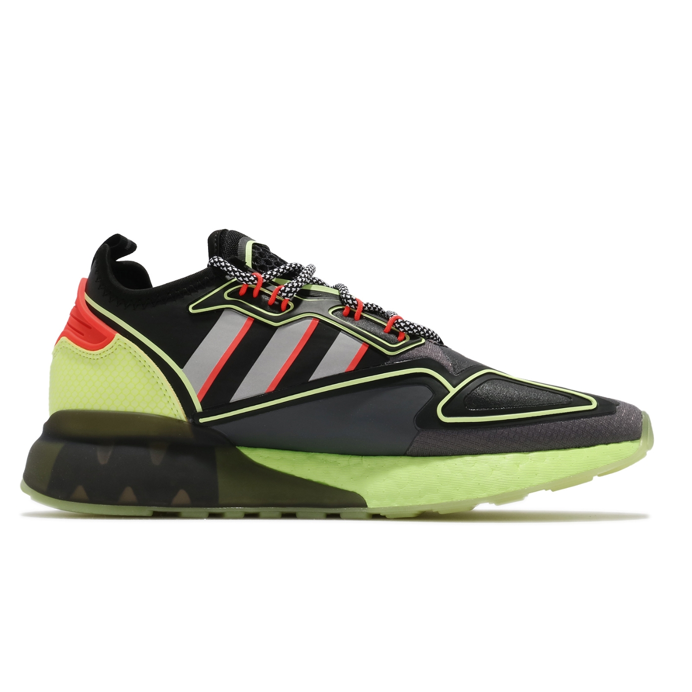 adidas 休閒鞋ZX 2K Boost 聯名運動男鞋漫威電影舒適避震球鞋穿搭黃黑