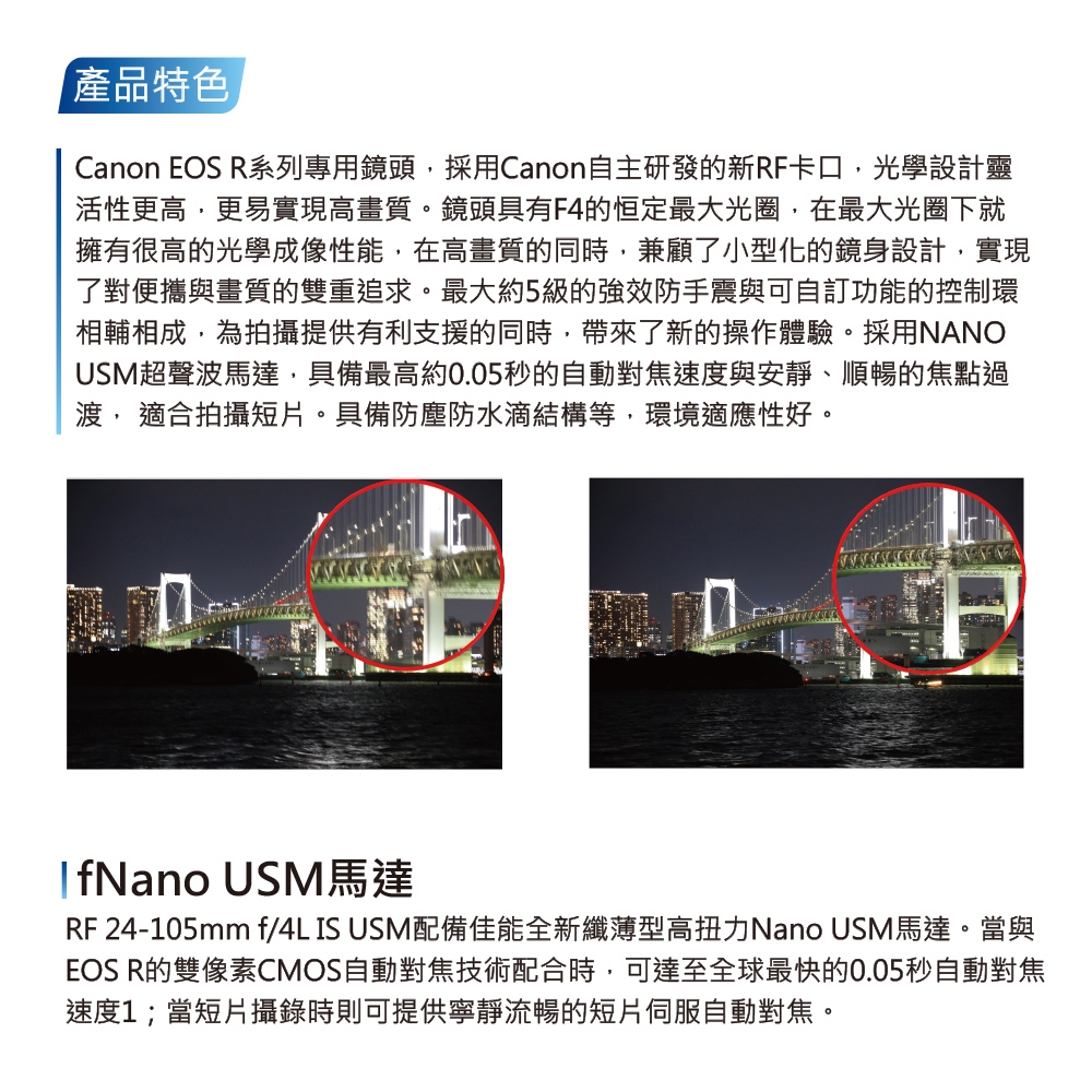 Canon佳能 RF 24-105mm F/4L IS USM - 詳情4