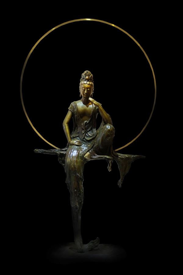 江戶時代（享保期）魚子地 象文襖引手「儒教考道天惠惠來」古銅製 重約5000克 江戶時代（享保期）魚子地 象文襖引手「儒教考道天惠惠來」古