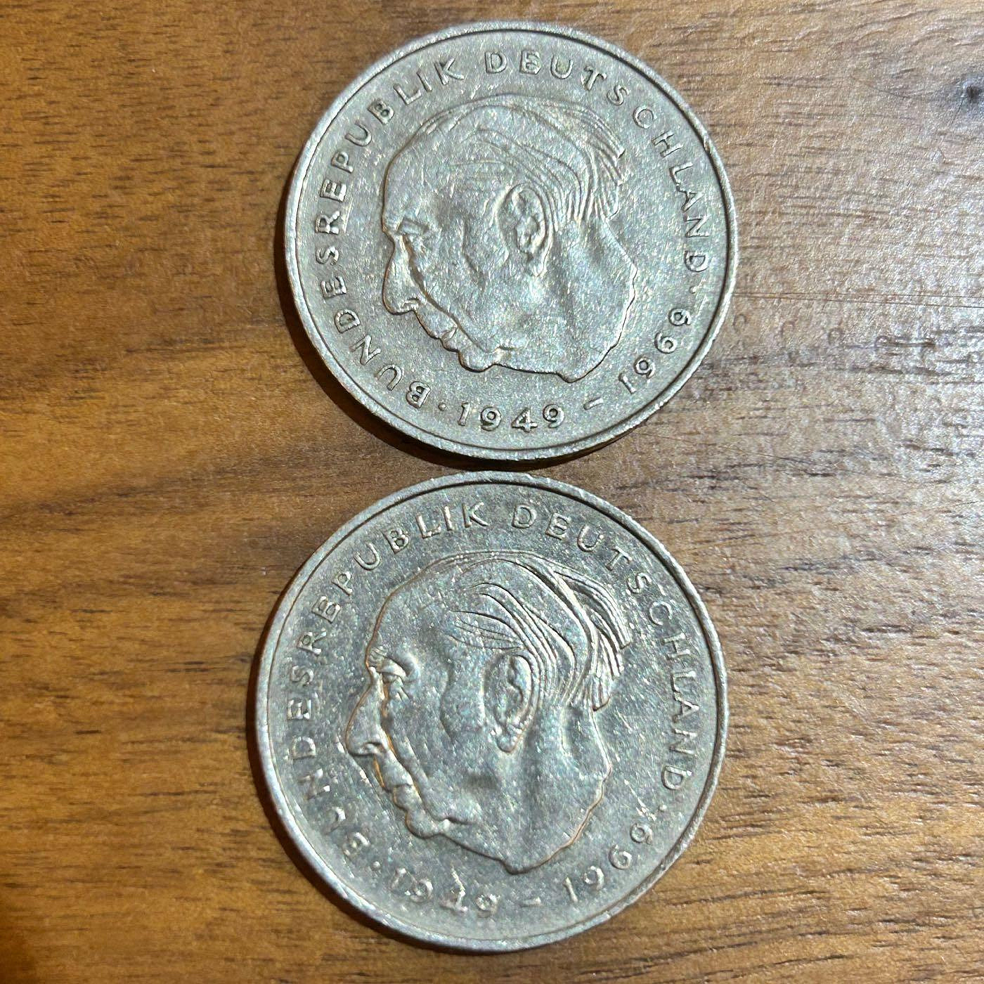 H2Shop】歐洲德國Germany 西德2 Mark 馬克紀念幣：建國20週年1970-1973年錢幣硬幣| Yahoo拍賣