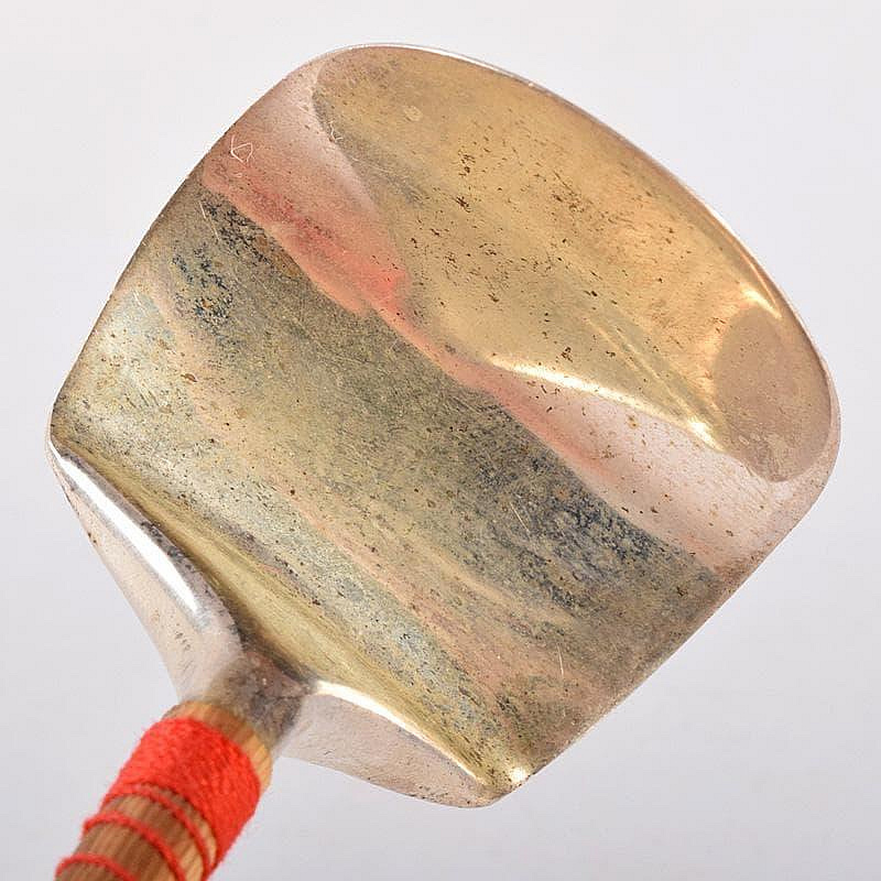 茶道具 金工師 木村清五郎造 南鐐 灰匙 三本組 約63g 共箱 M R7732