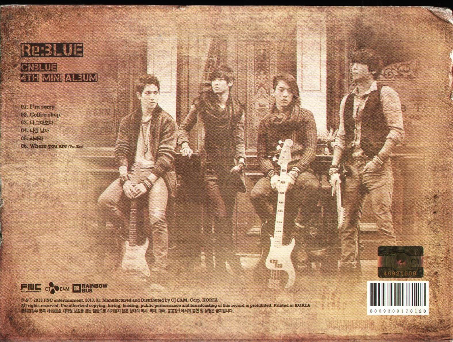 K - CNBLUE - 4th MINI ALBUM: RE:BLUE - 韓版| Yahoo拍賣