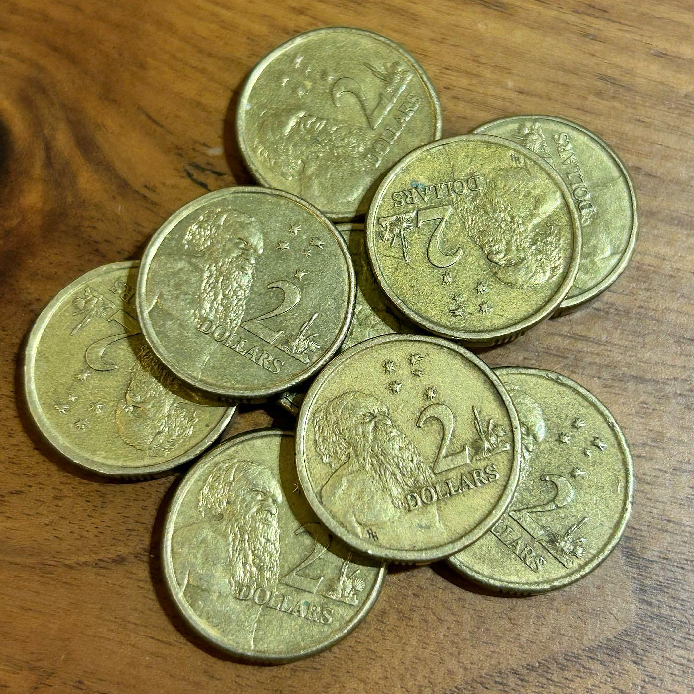 【H2Shop】澳洲澳幣澳元Australia 2元1988-1998年伊莉莎白二世女王流通品相鋁青銅錢幣硬幣| Yahoo拍賣