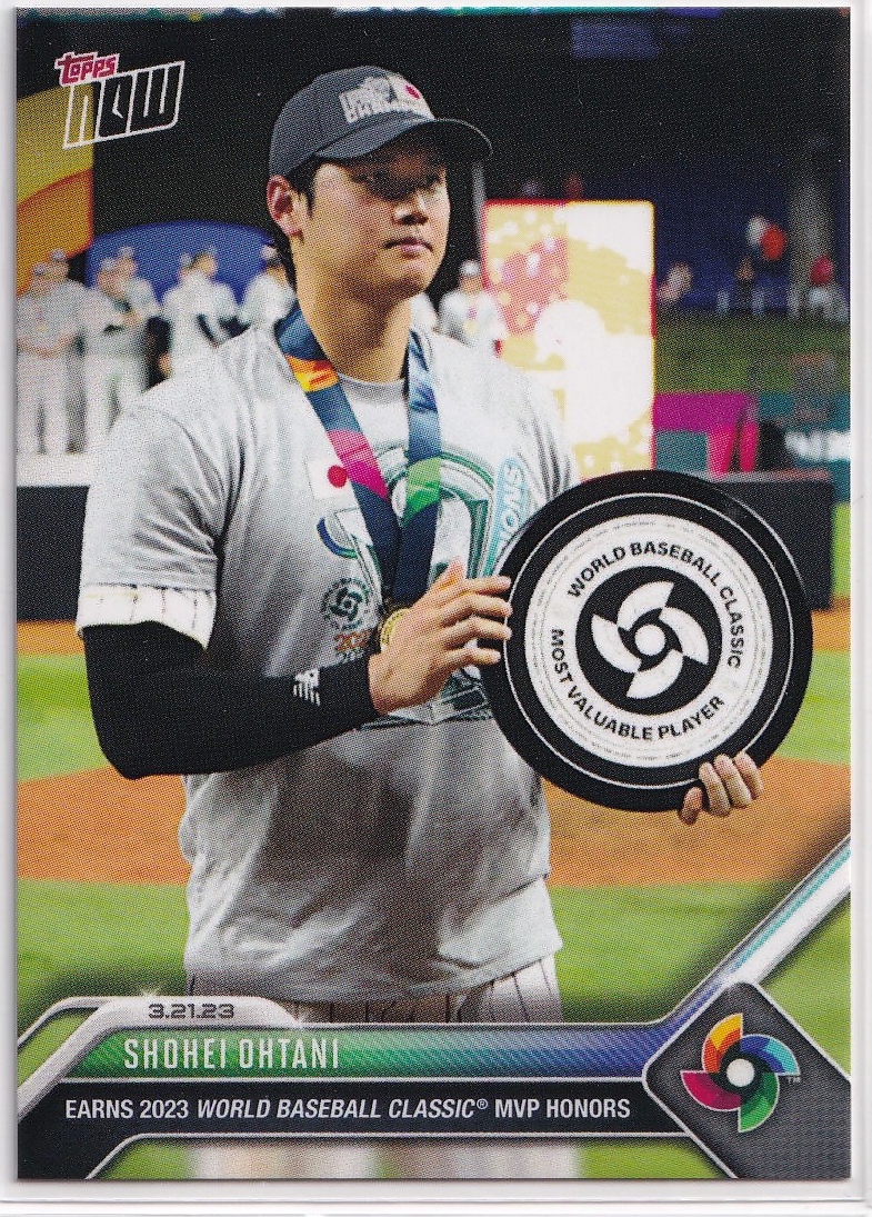 2023 Topps Now WBC 世界棒球經典賽大谷翔平Shohei Ohtani MVP頒獎時刻