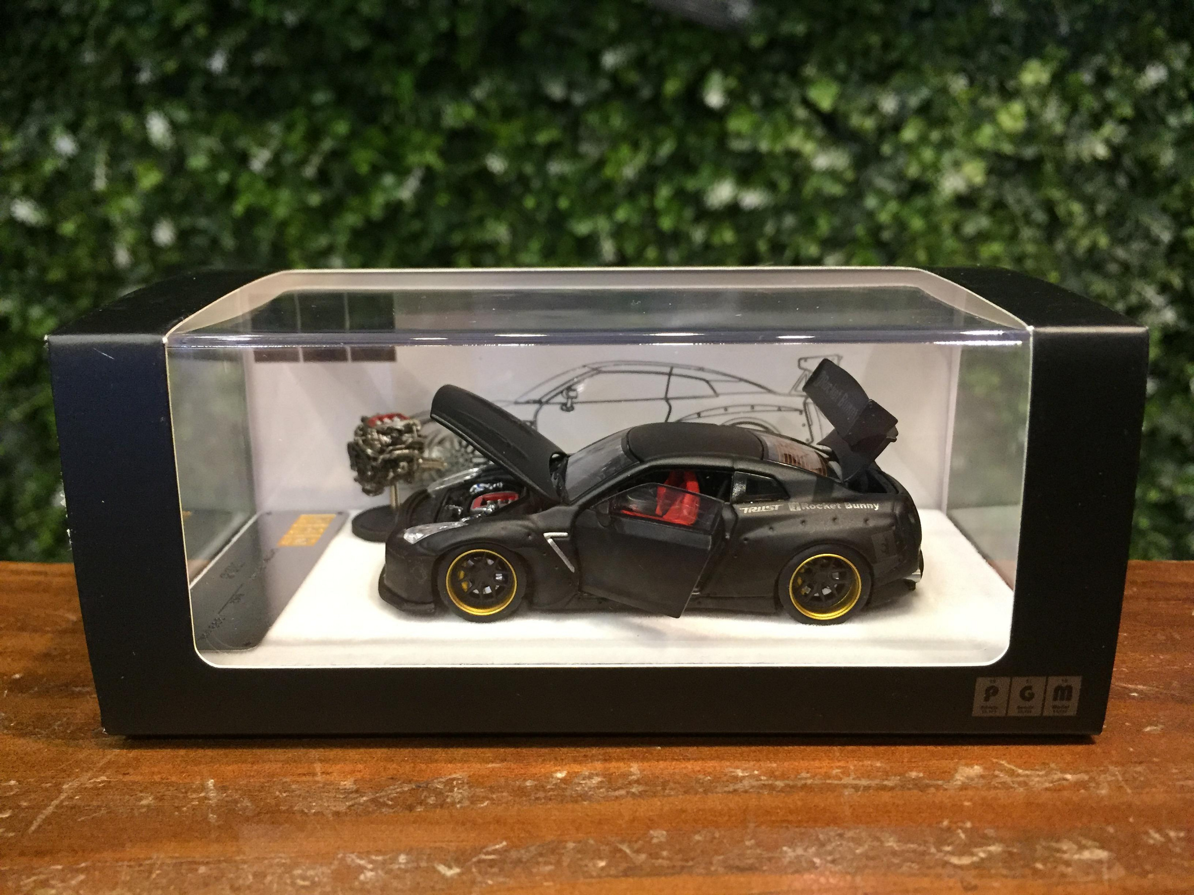 1/64 PGM Pandem Nissan GT-R (R35) MatteBlack PGM640702S【MGM