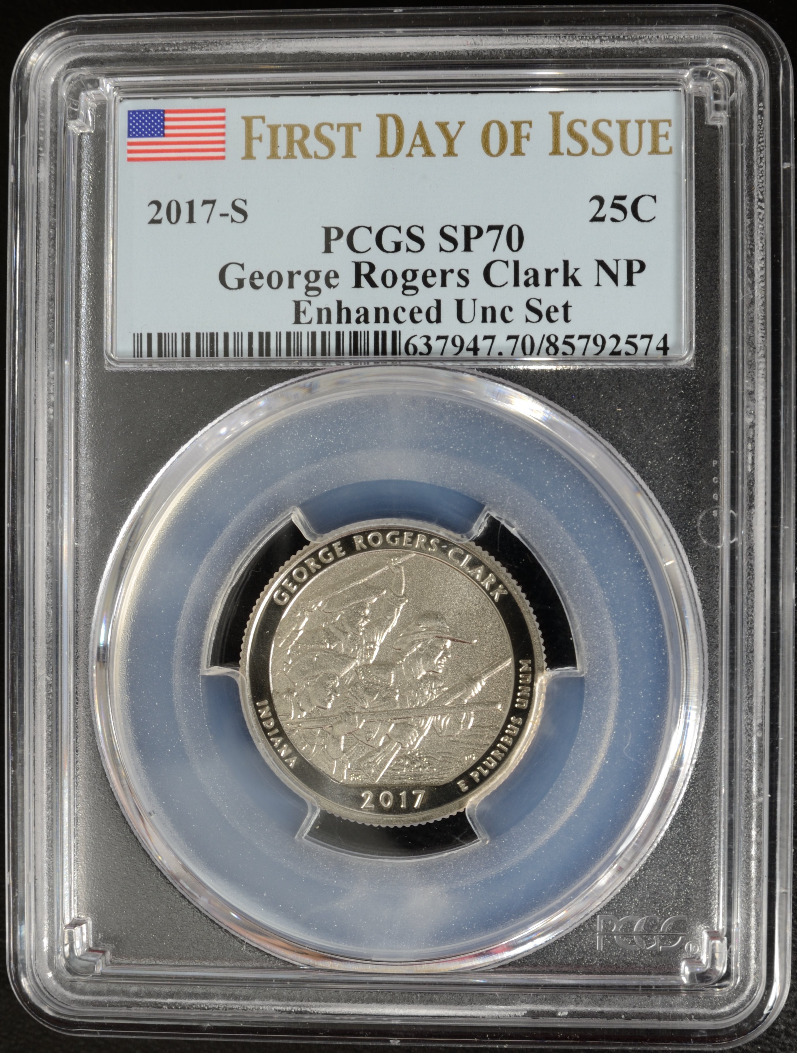 翰維貿易】 2017年S記美國25C 25分錢幣PCGS SP70 國家公園系列套幣04 260/301 | Yahoo拍賣