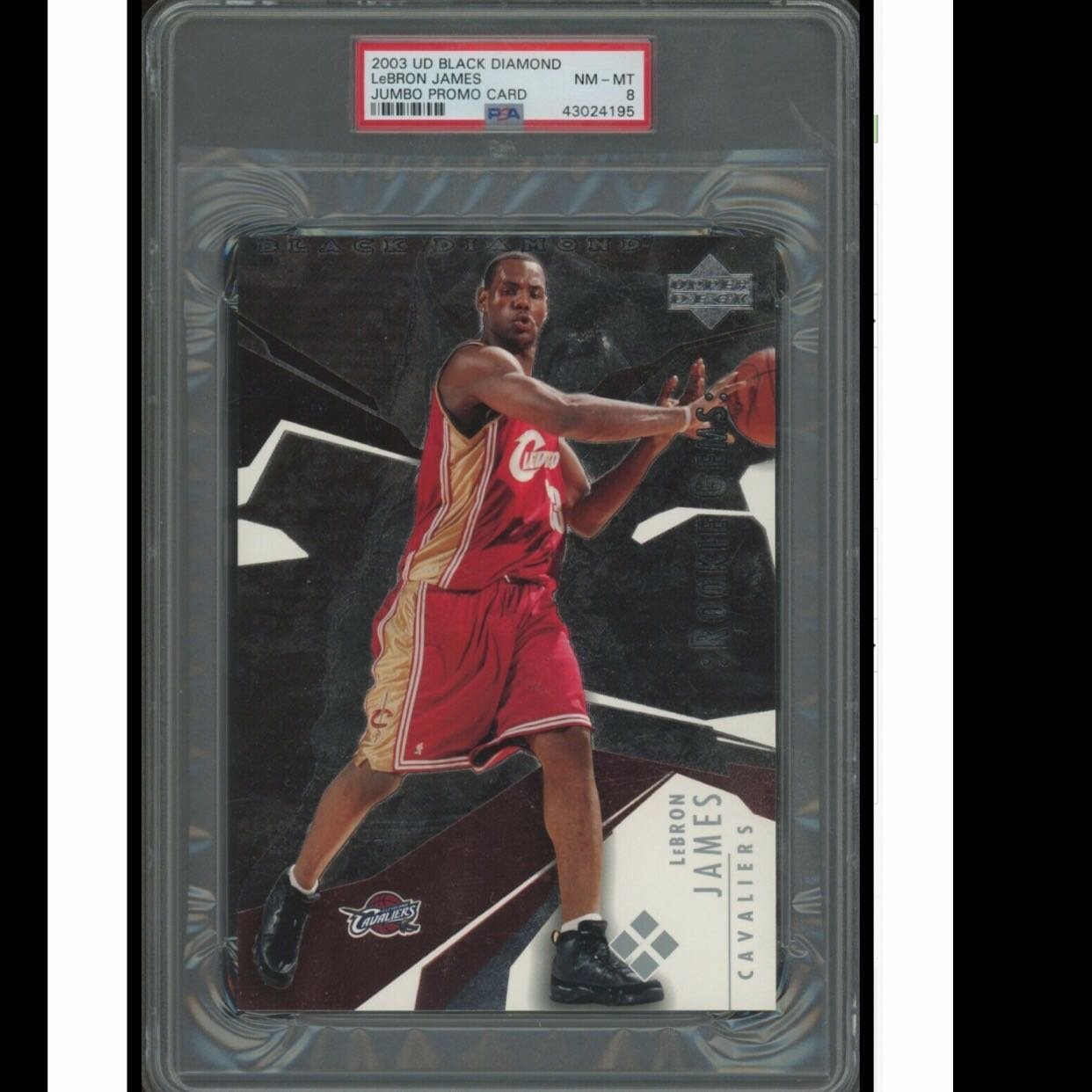 03-04 UD Black Diamond Jumbo Promo LeBron James 新人卡大卡RC