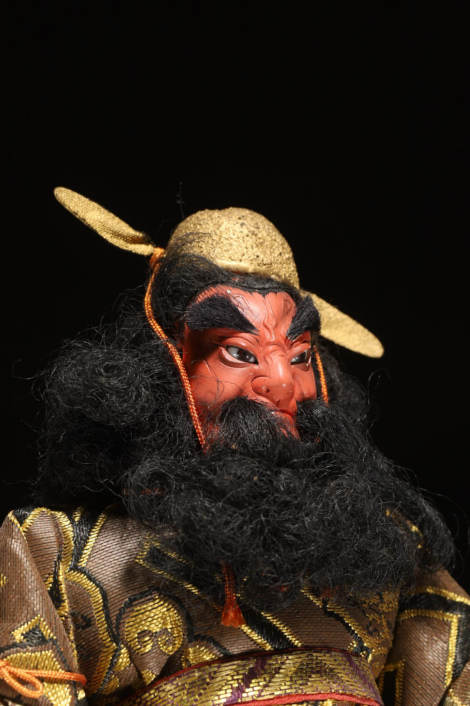 9/18結標日本匠人手作鍾馗CDI0509 -置物干支獸首面具風鈴根雕鈴鐺浮雕