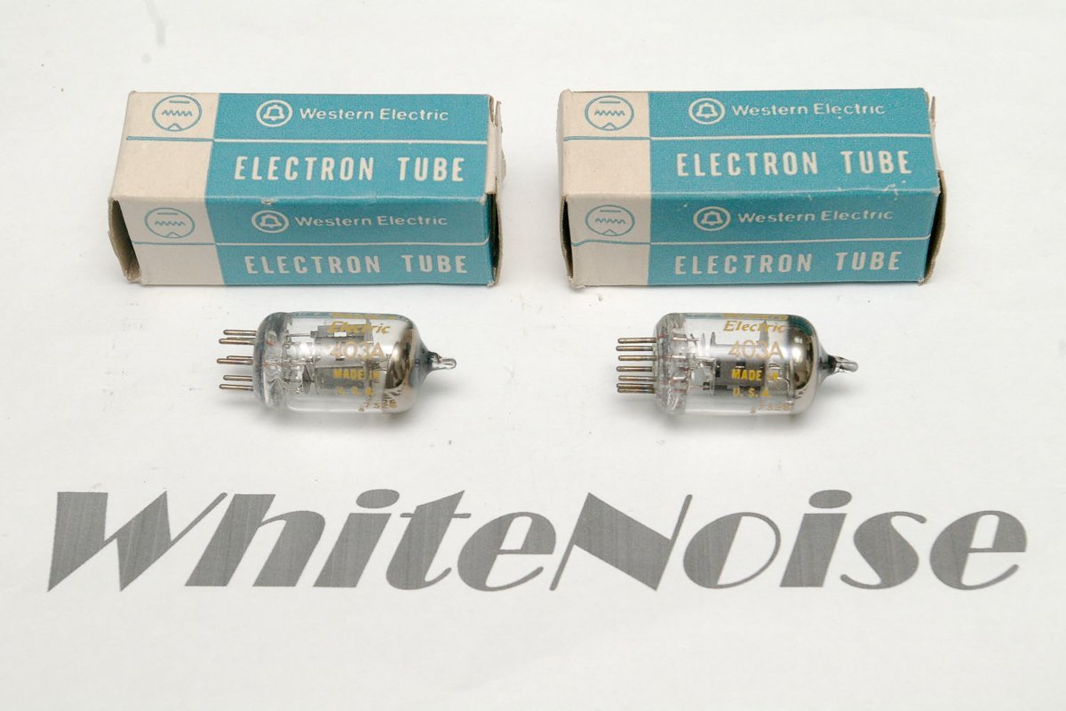 Western Electric 403B 真空管 2本セット 全新盒裝西電WE Western Electric 403A 真空管( 等同403B.6AK5