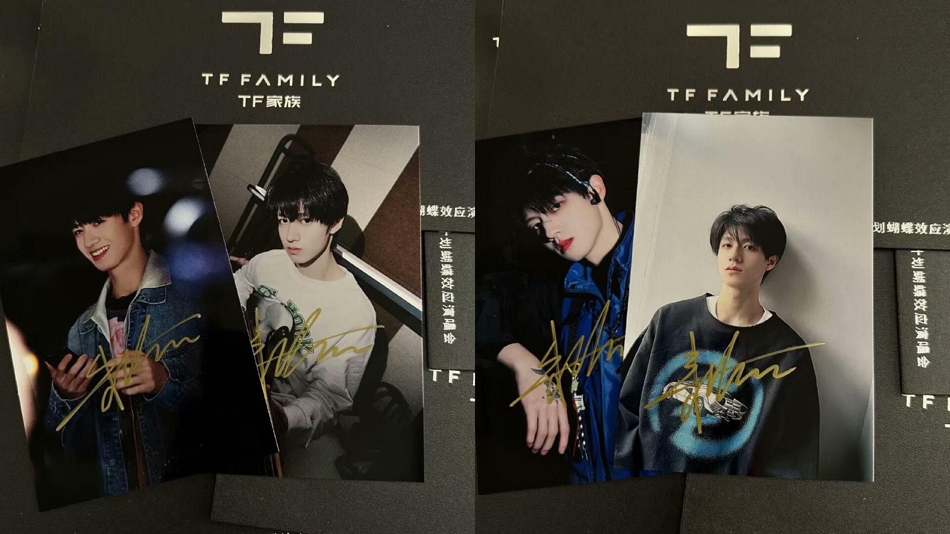 TF家族蝴蝶效應演唱會朱志鑫等親筆簽名照嚴選珍藏版演唱會周邊罕見收藏