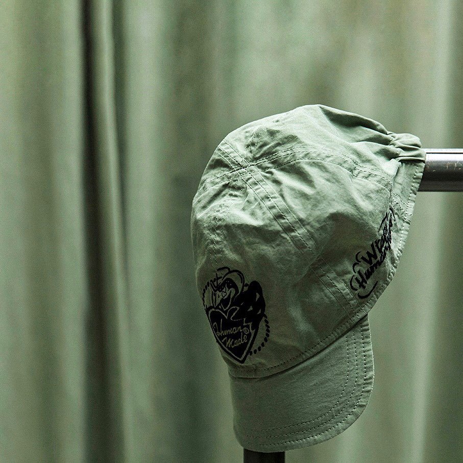 希望商店】 WTAPS x HUMAN MADE MILITARY CAP 19AW 聯名刺繡洗舊軍帽