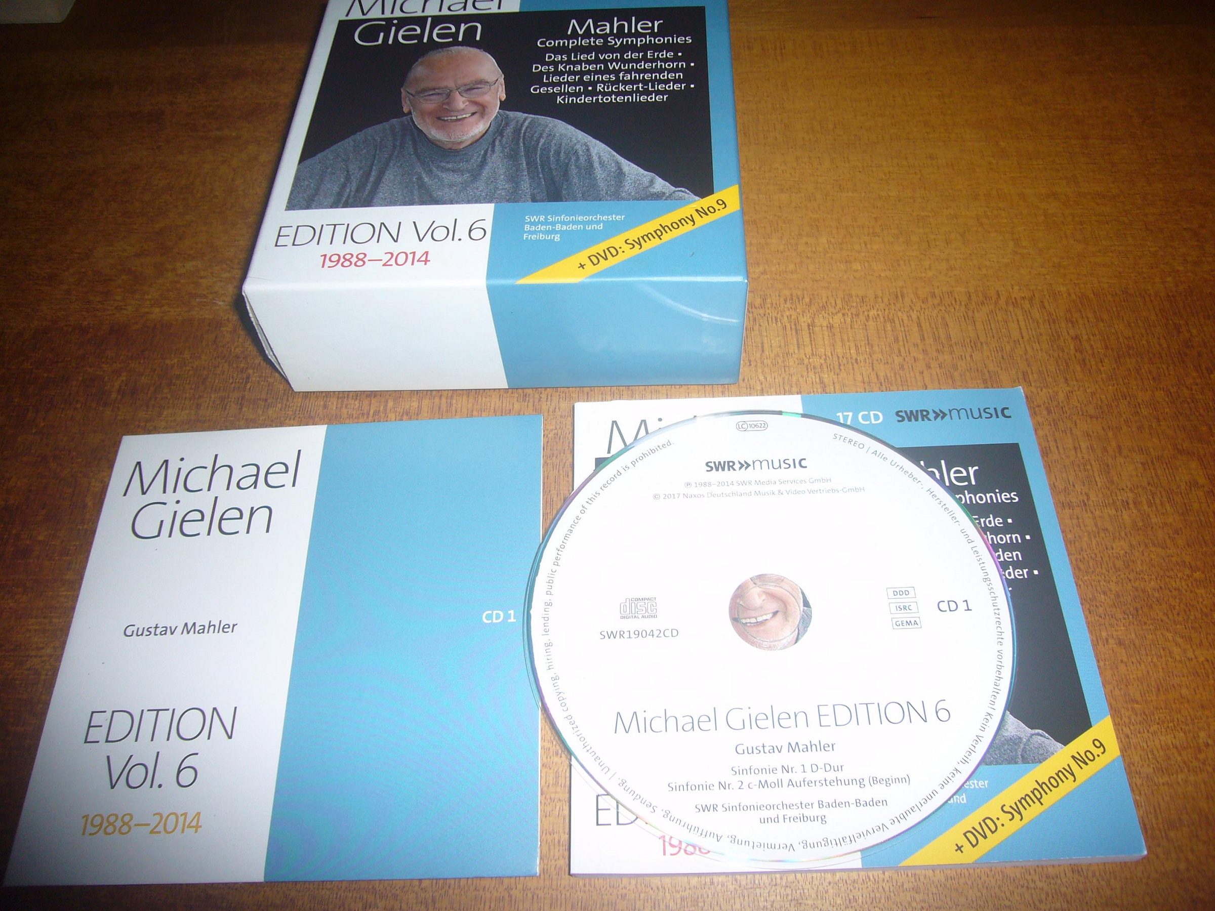 馬勒Mahler交響曲全集及管弦樂名作17CD+1DVD麥可‧吉倫Michael Gielen