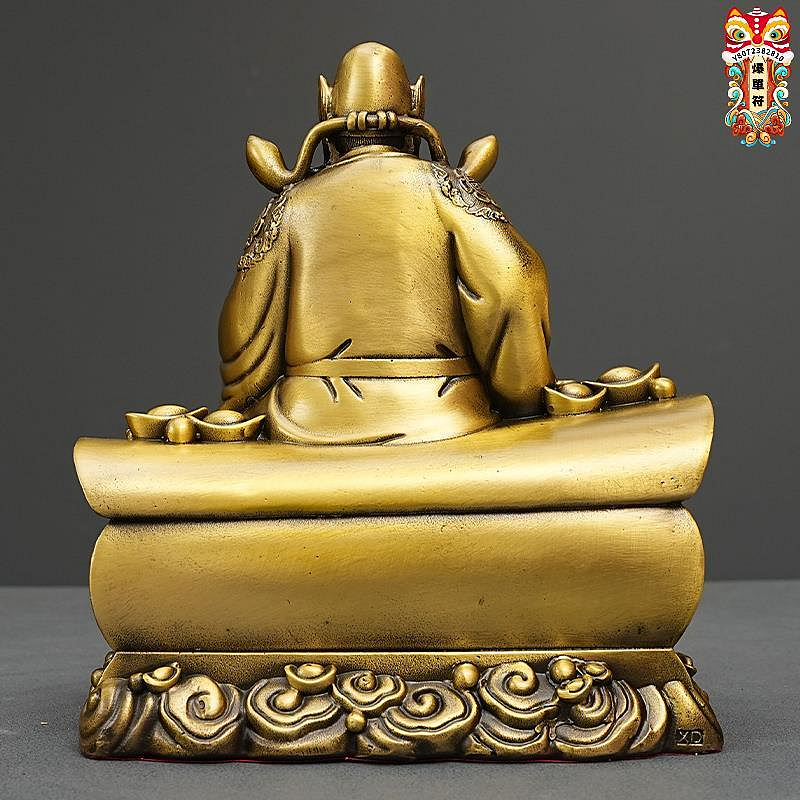 天師鐘馗仏像 鎮宅 辟邪 開運 風水 招財 置物 銅製品 銅鐘馗神像擺件天師鐘馗升官發財坐鐘馗家居客廳黃銅裝飾品送禮| Yahoo拍賣