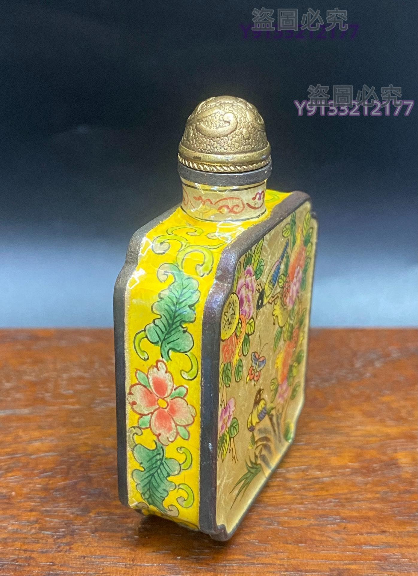 中国古美術・旧藏純銅製景泰藍四大美女の鼻煙壺・純手描き・七宝烧 ・純銅製・置物 中国古美術・旧藏純銅製景泰藍四大美女の鼻煙壺・純手描き・七宝烧