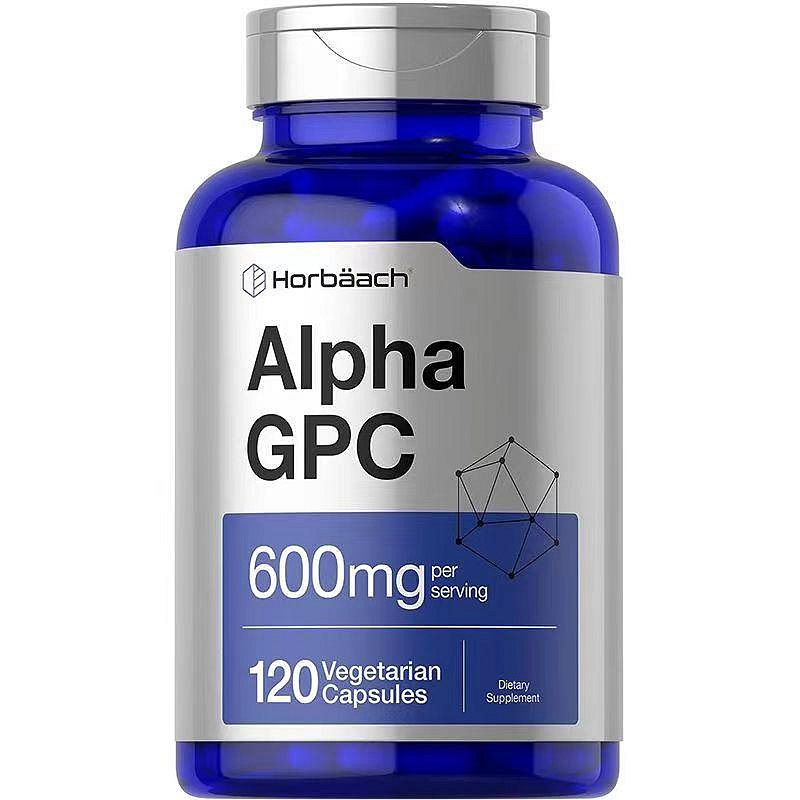 美國直郵 Horbaach Alpha GPC 阿爾法 膽鹼α-GPC大腦營養 600mg 120粒60份
