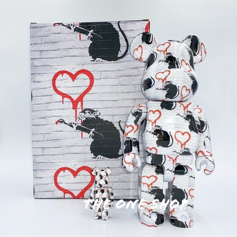 BE@RBRICK LOVE RAT 100％ & 400％ banksy BE@RBRICK LOVE RAT 100％ & 400％ banksy Medicom x SYNC