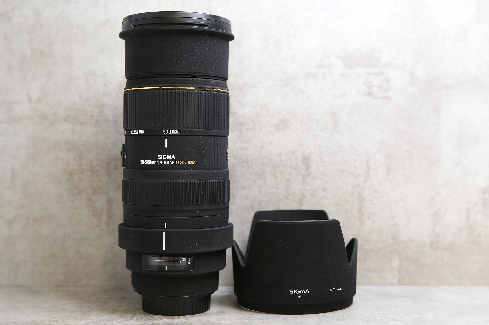 【台南橙市競標】Sigma 50-500MM F4-6.3 APO DG EX OS HSM 公司貨 後玉起泡 For Canon  #95730