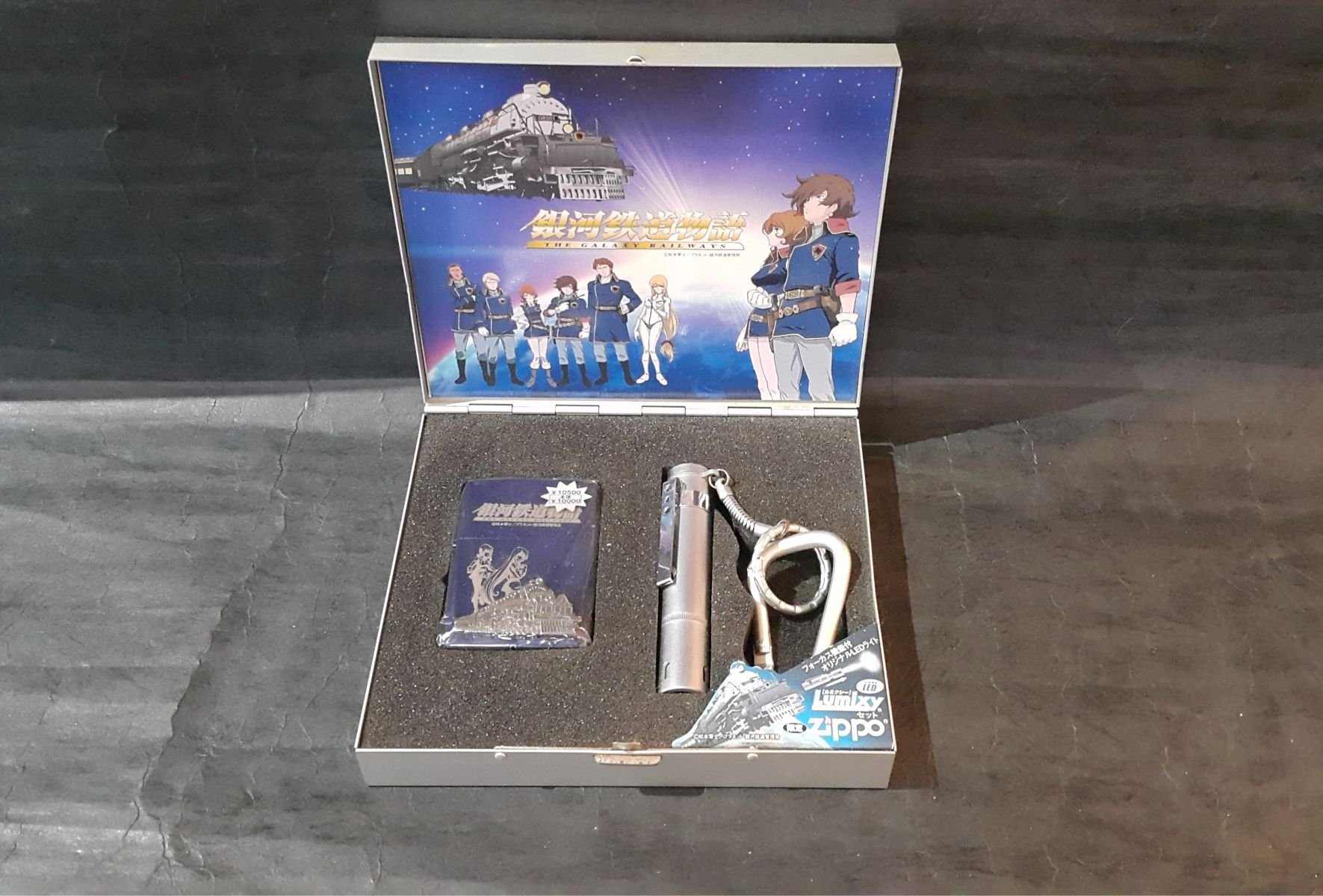ONE*$1~日系*ZIPPO*2005松本零士《銀河鐵道物語*卡通限定版》藍冰*立體 