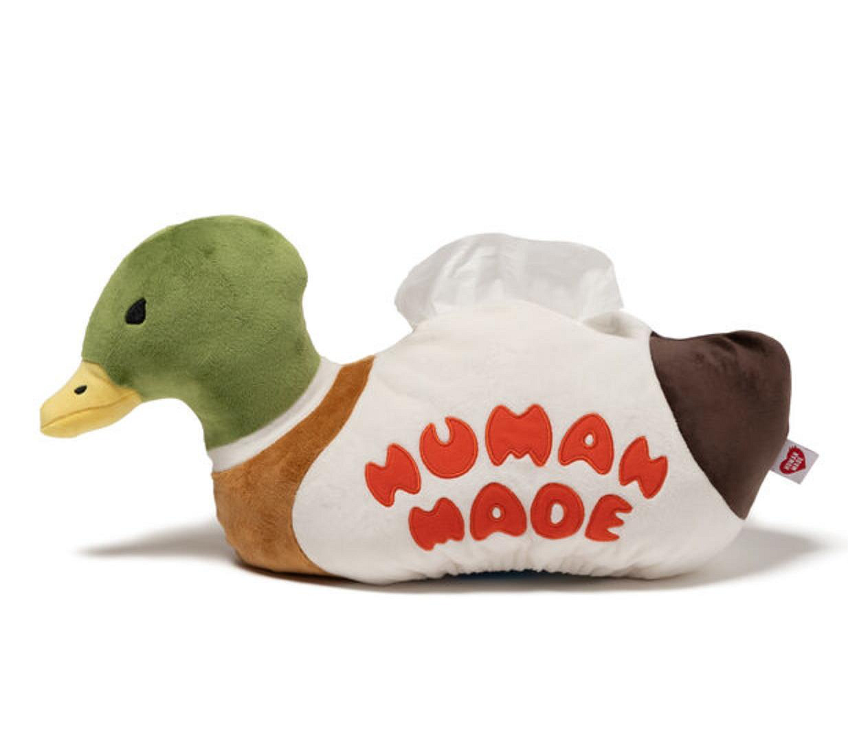 HUMAN MADE DUCK PLUSH DOLL TISSUE CASE 鴨子抽取衛生紙/面紙套。太陽