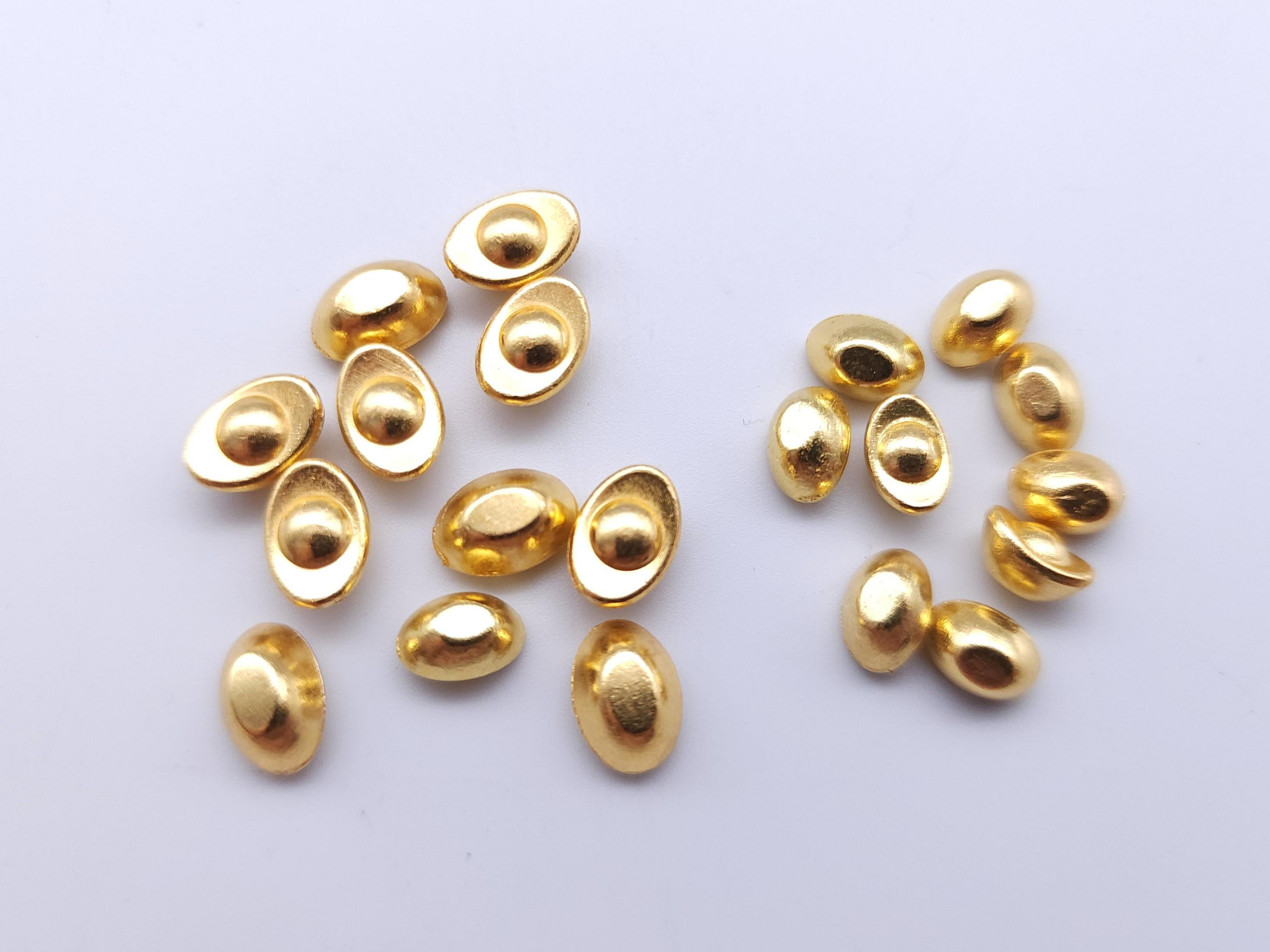 金元寶招財元寶(0.8cm/0.9cm) 招財進寶聚寶盆風水開運元寶宗教用品合金