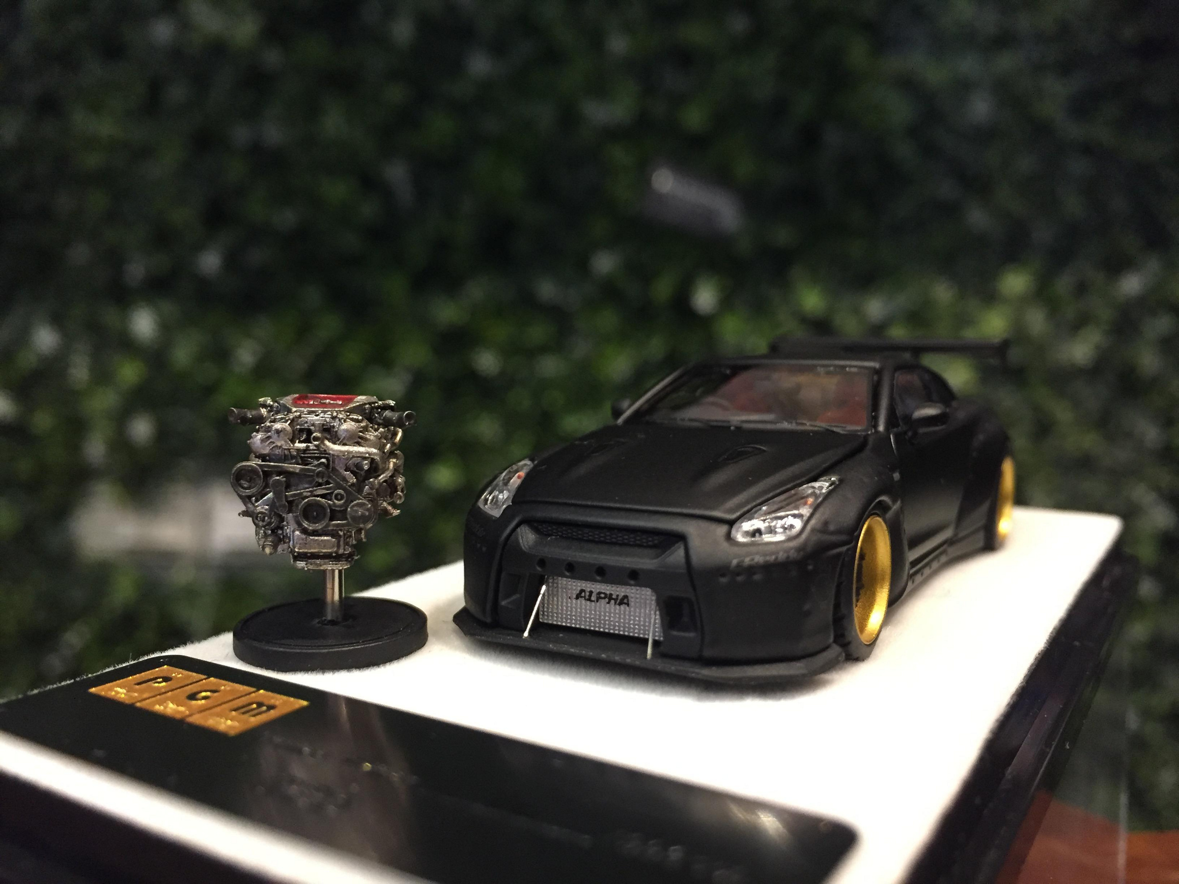1/64 PGM Pandem Nissan GT-R (R35) MatteBlack PGM640702S【MGM