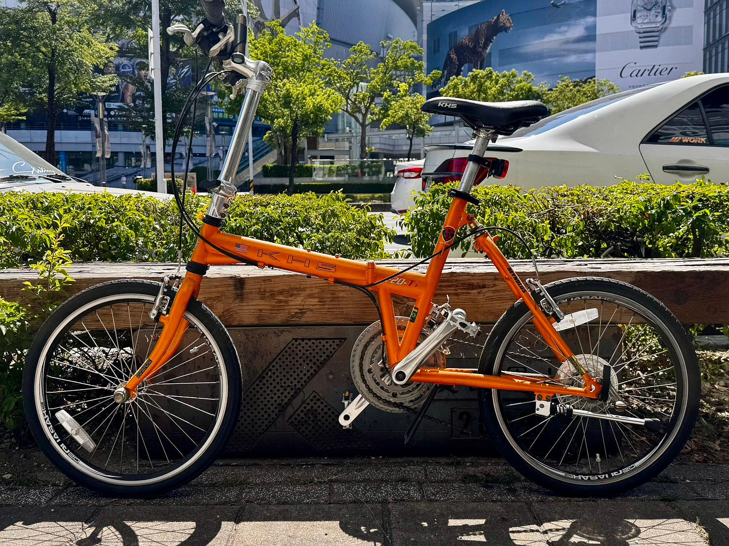 【高雄青蘋果3C】KHS F20-T3 小徑折疊車 30 段變速 橘 二手腳踏車#106913