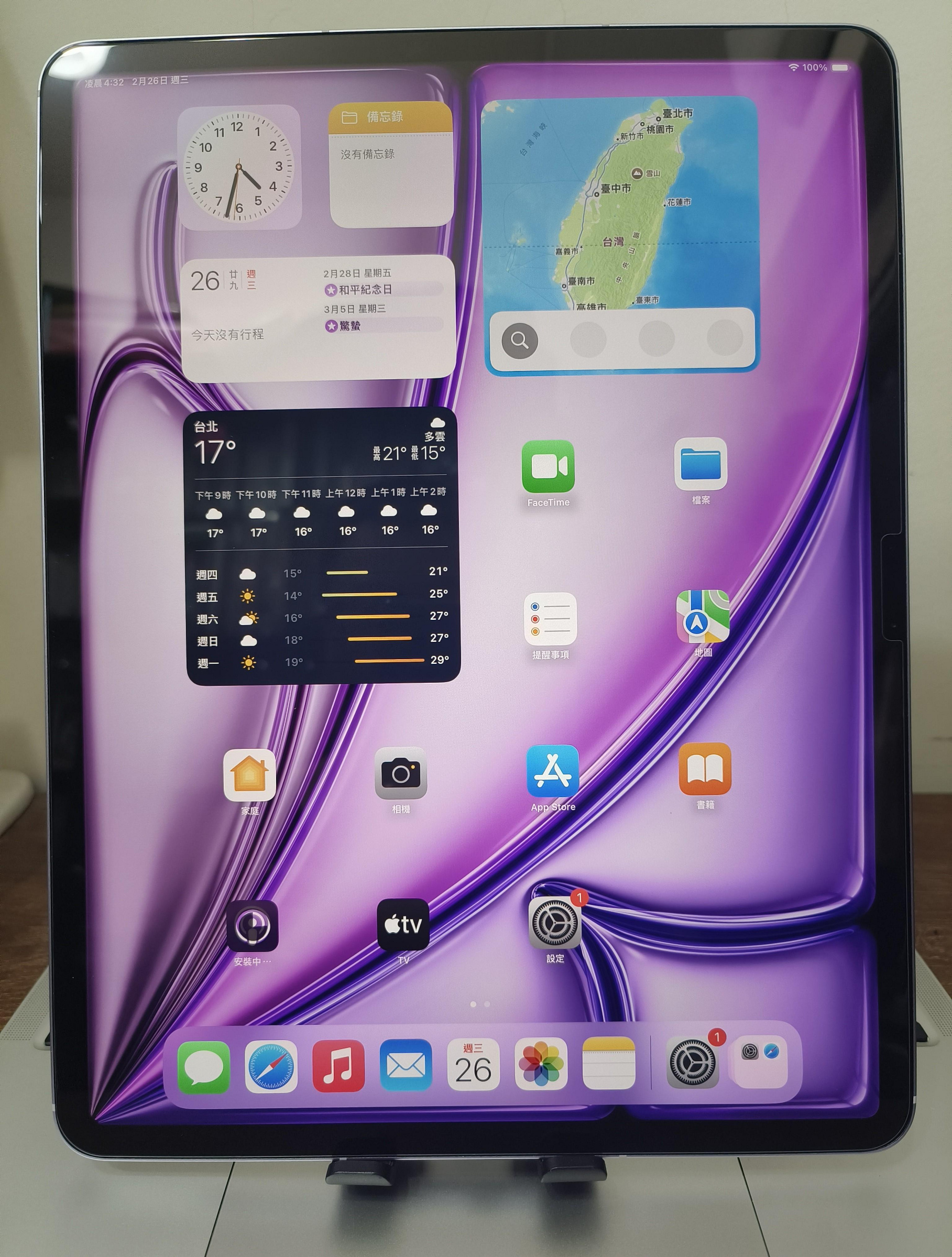 ipad air 6 128G wifi+LTE Esim 5G 13寸 M2 🇺🇸 紫 #導航 #uber導航 #uber系統 同台灣A2899