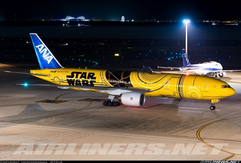 飛行夢想家**全金屬1：200 全日空ANA Boeing 777-200ER JA743A 星際