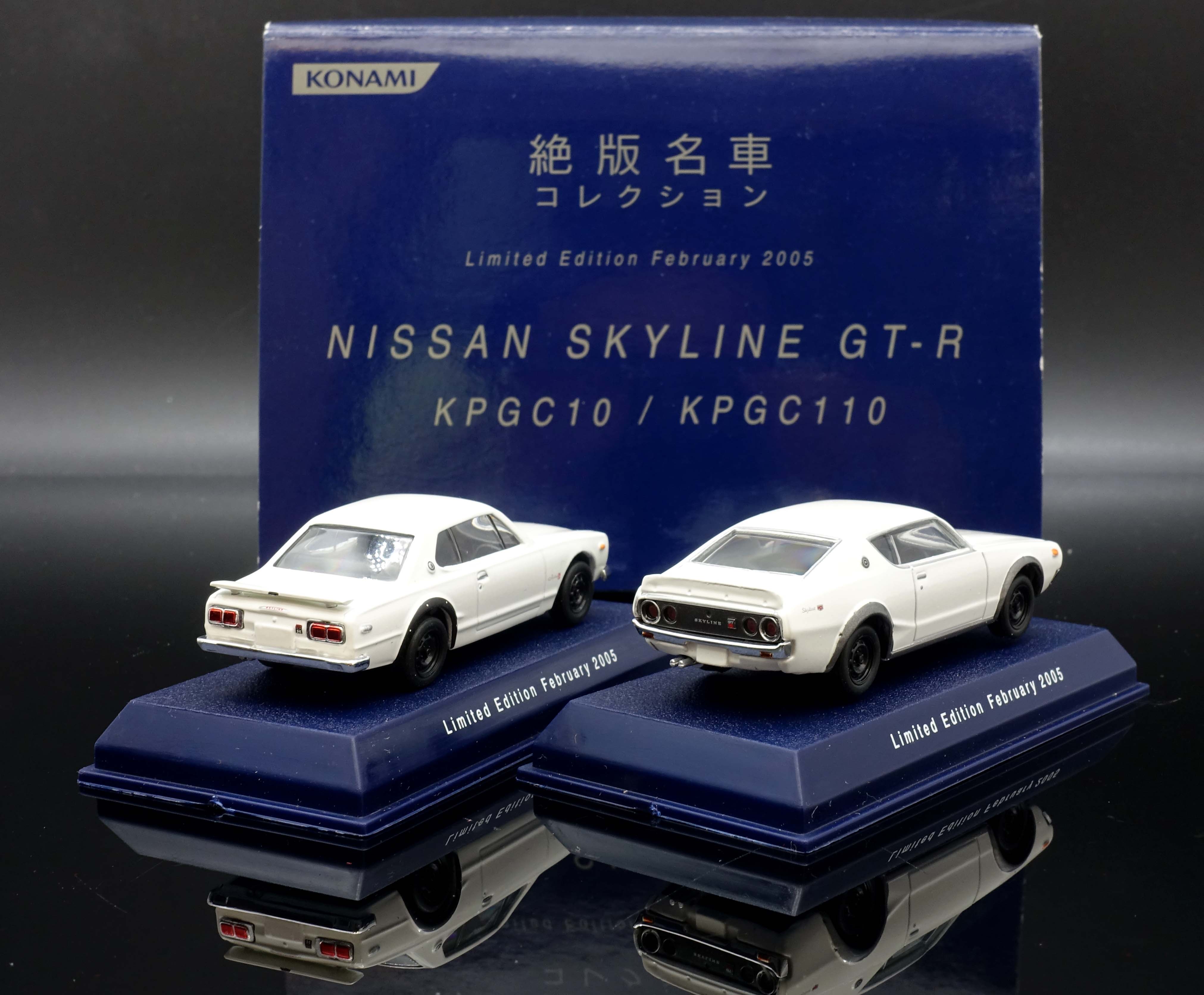 Konami 絕版名車系列1/64 Nissan Skyline GT -R 雙車組KPGC10