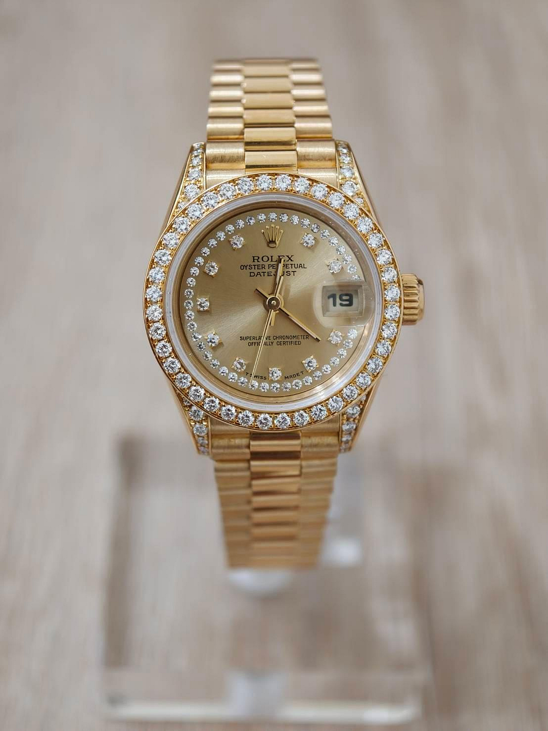 鑫泰典精品 勞力士 ROLEX 69158 18K紅蟳錶 全原裝 盒單全 享店家保固 現貨