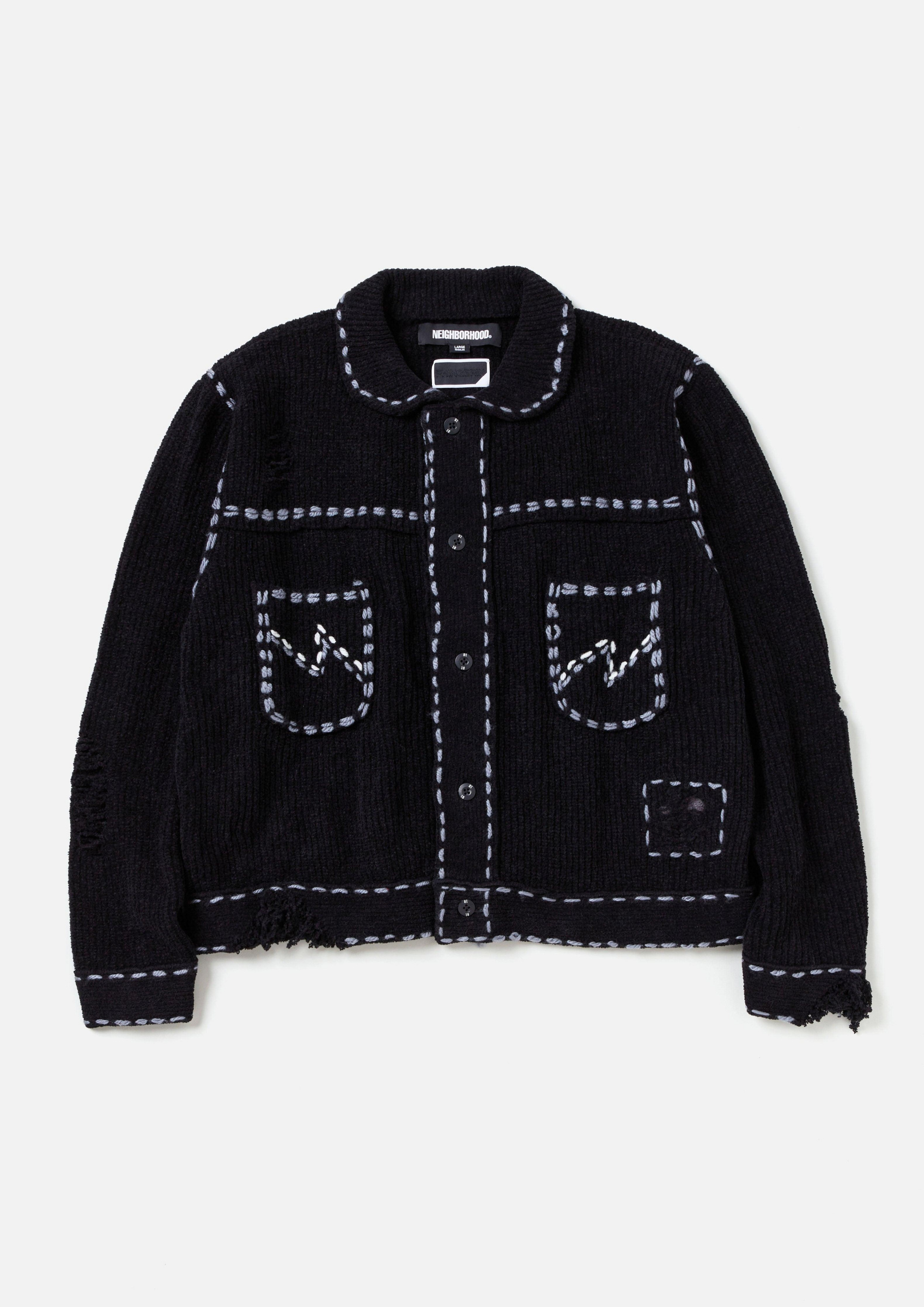 NEIGHBORHOOD × PHINGERIN PG1 SAVEGE KNIT 日貨代購CITY】2024AW NEIGHBORHOOD NH X PHINGERIN . PG1 SAVAGE KNIT
