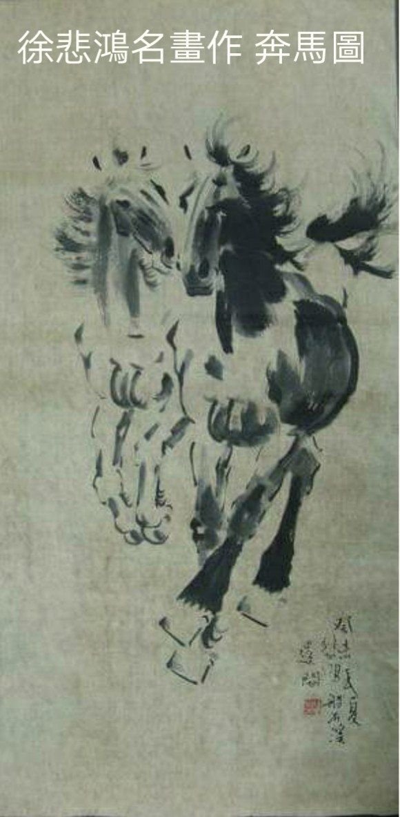 徐悲鴻奔馬圖| Yahoo拍賣